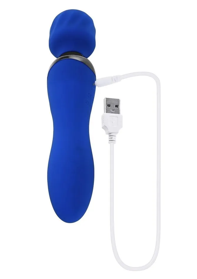 Selopa Vibrators Selopa Blue Belle Silicone Rechargeable Dual End Vibrating Wand