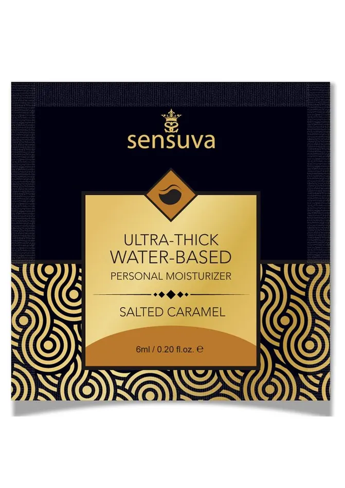 Sensuva Lubricants Female Sex Toys Sensuva Ultra Thick Water Based Personal Moisturizer Salted Caramel Flavored Lubricant