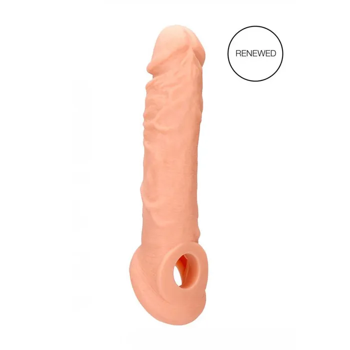 Shots Toys Male Sex Toys REALROCK 8 Realistic Penis Extender with Rings