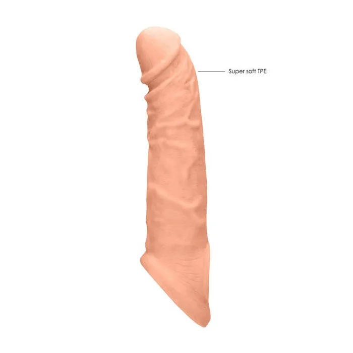 Shots Toys Male Sex Toys REALROCK 8 Realistic Penis Extender with Rings