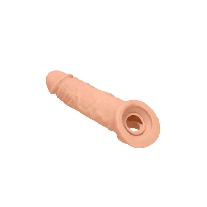 Shots Toys Male Sex Toys REALROCK 8 Realistic Penis Extender with Rings