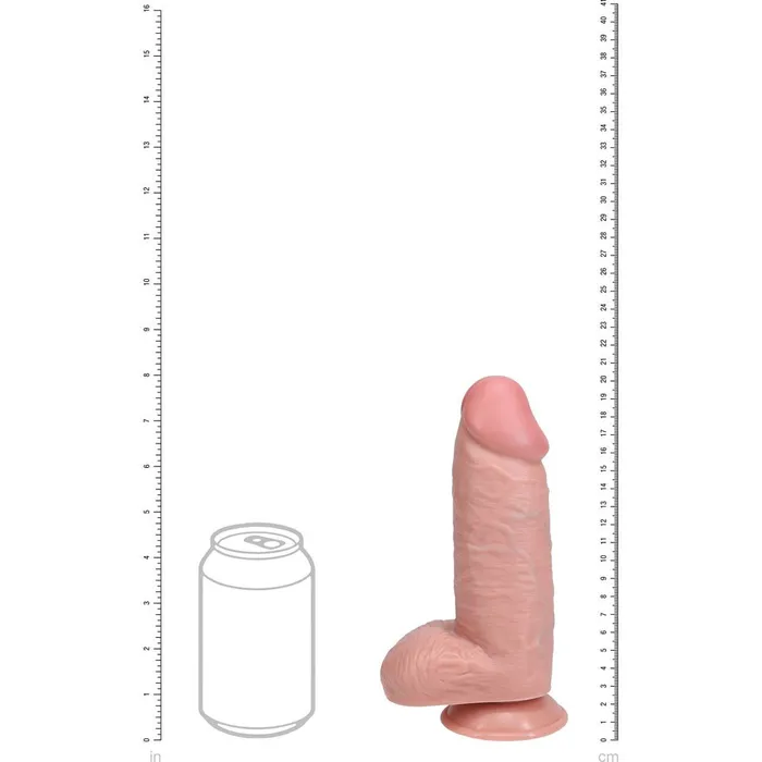 Shots Toys REALROCK 20cm Extra Thick Dildo with Balls Flesh 20 cm 8 Female Sex Toys