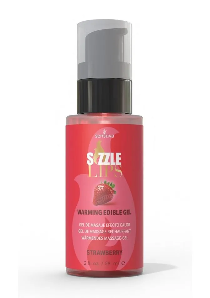 Sizzle Lips Enhancers Sizzle Lips Warming Edible Gel Strawberry