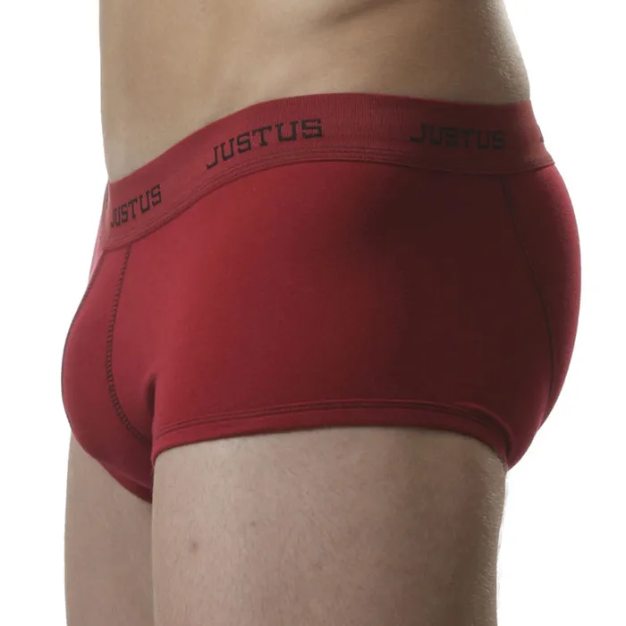 The Justus Clothing Company Anal JB Fitted Trunk Red with Black Stitch L