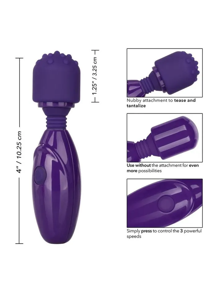 Tiny Teasers Nubby USB Rechargeable Mini Vibrator Silicone Textured Head Waterproof Tiny Teasers Female Sex Toys