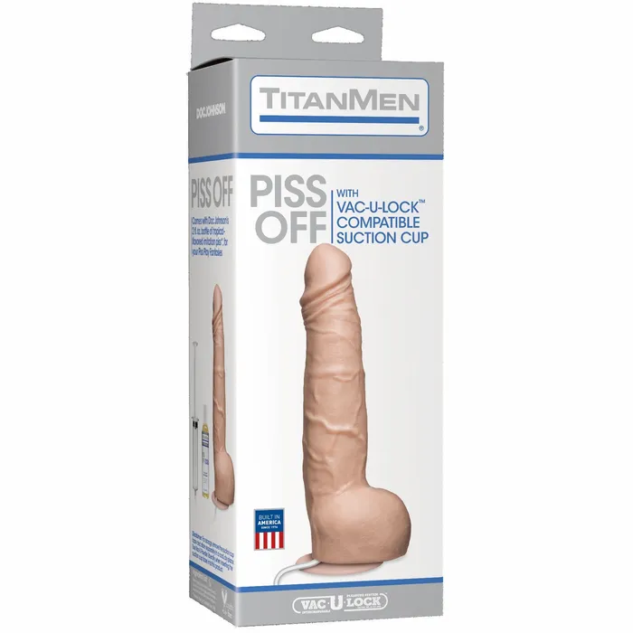 TitanMen Dildos Titanmen Pissoff wSuction Cup Vanilla