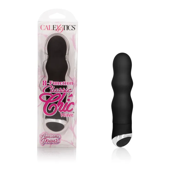 Vibrators California Exotic 8 Function Classic Chic Wave Black