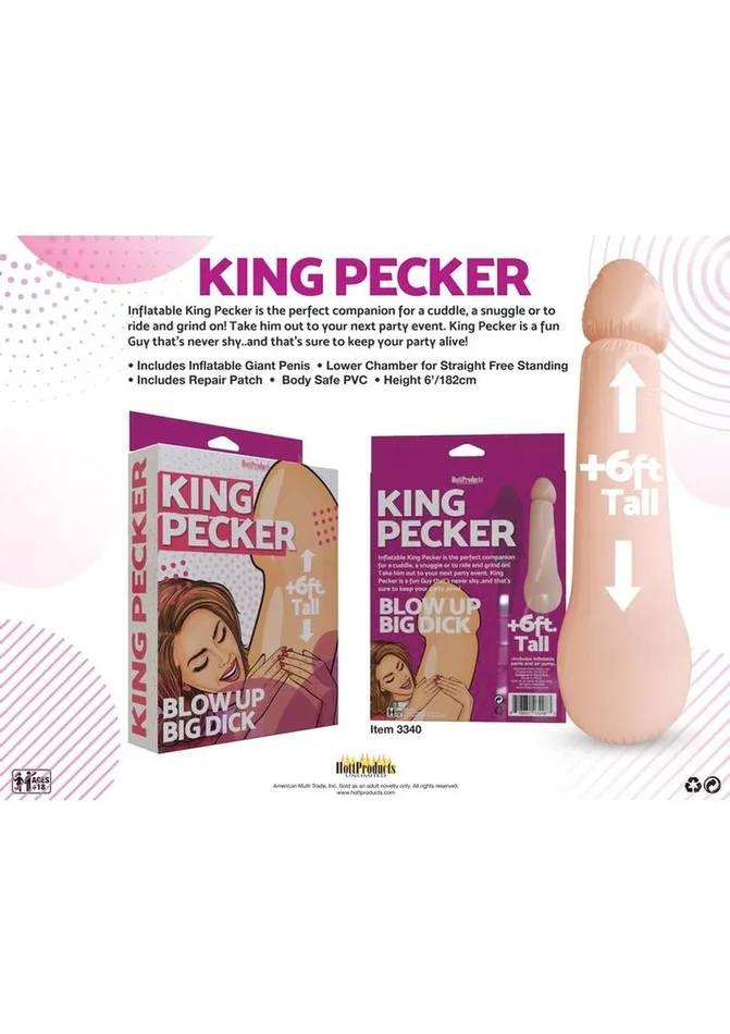 Vibrators Hott Products King Pecker Inflatable