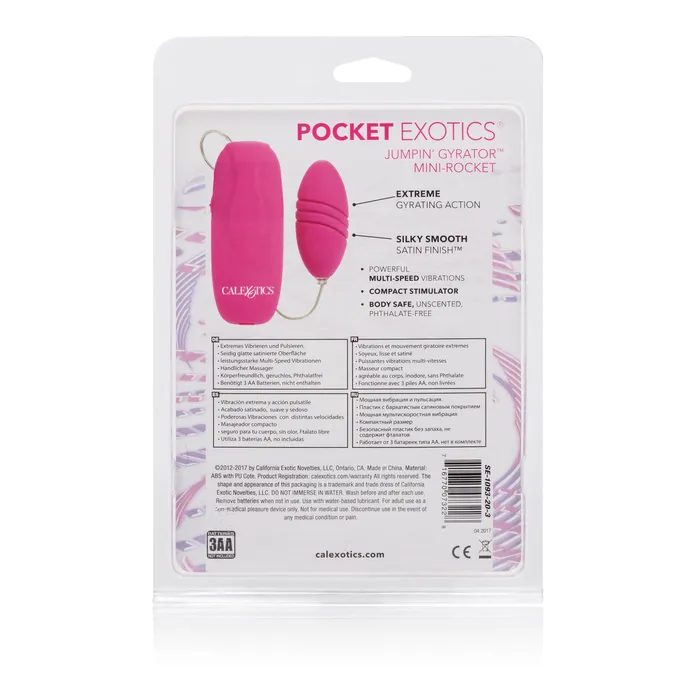 Vibrators Jumpin Gyrator Mini Rockets Pink California Exotic