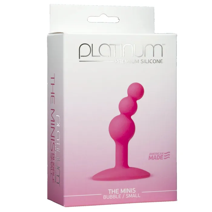 Vibrators Platinum Premium Silicone Platinum The Minis Bubble Sm Pink