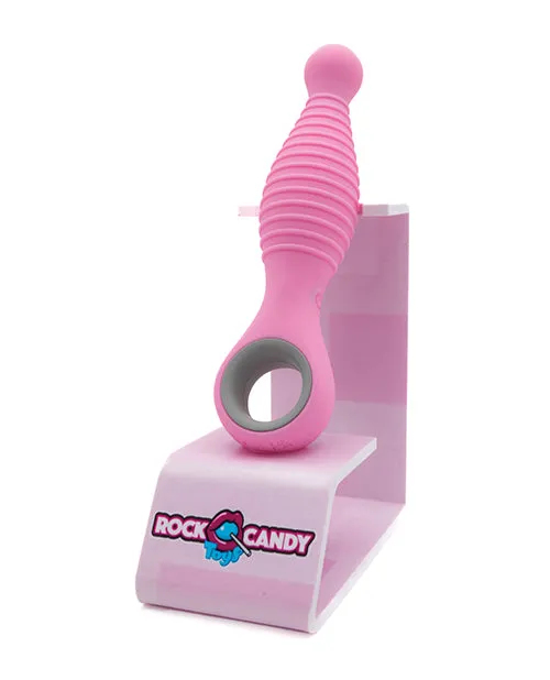 Vibrators Rock Candy Toys LLC Rock Candy Sweet Cheeks Tapered Anal Vibe Pink