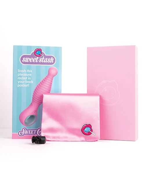 Vibrators Rock Candy Toys LLC Rock Candy Sweet Cheeks Tapered Anal Vibe Pink