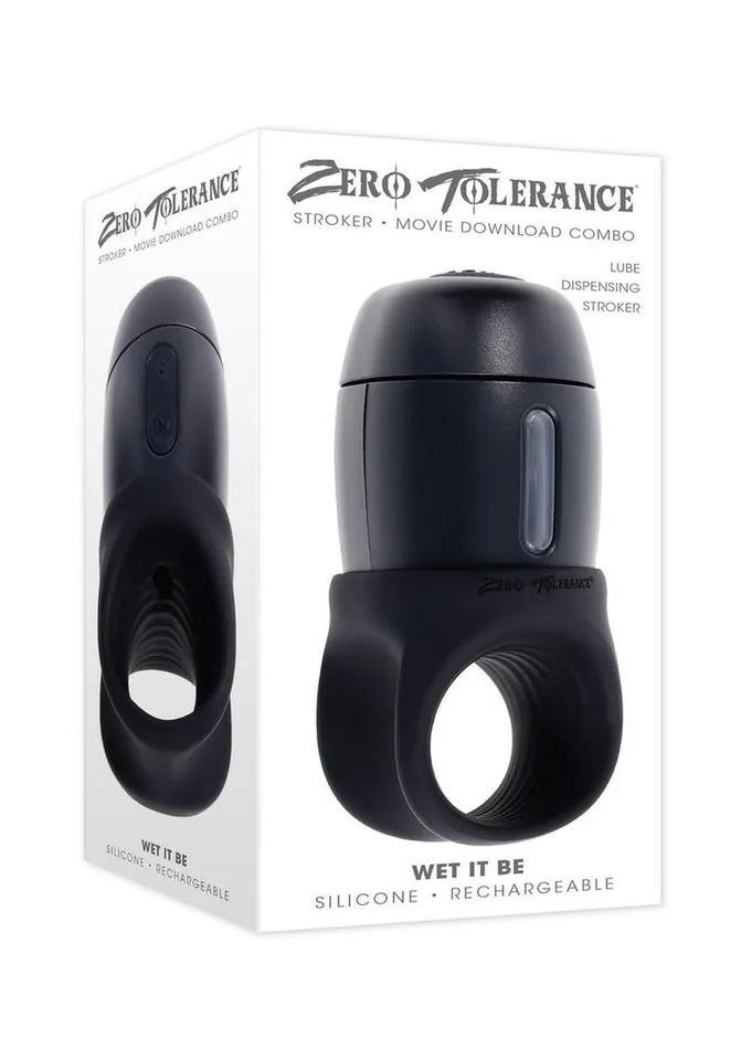 Zero Tolerance Wet It Be Rechargeable Silicone Self Lubricating Stroker Zero Tolerance Male Sex Toys