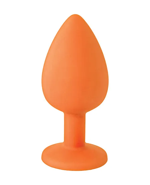 Anal Icon Brands The 9s Booty Call Silicone Butt Plug Orange Hit It Hard