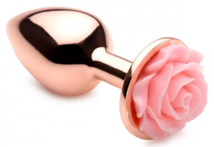 Anal XR Brands Booty Sparks Pink Rose Gold Small Anal Plug