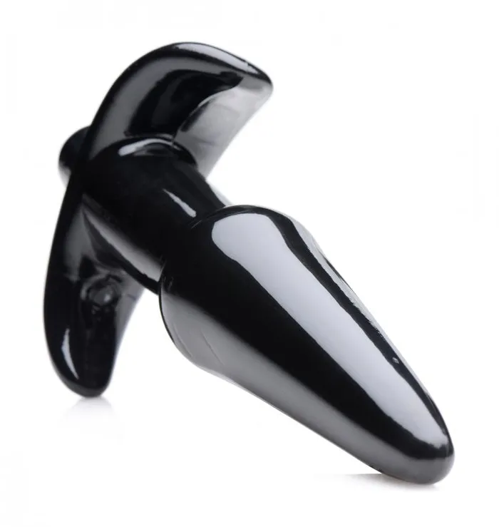 Anal XR Brands Frisky Thrilling Noir Smooth Vibrating Anal Plug in Black