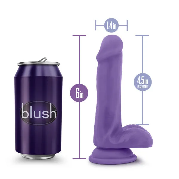 Au Naturel Bold Delight 6 In Dildo Purple Blush Novelties Dildos