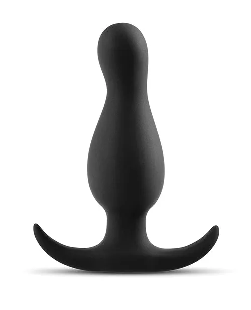 Blush Novelties Anal Adventures Platinum Curve Plug Black Anal