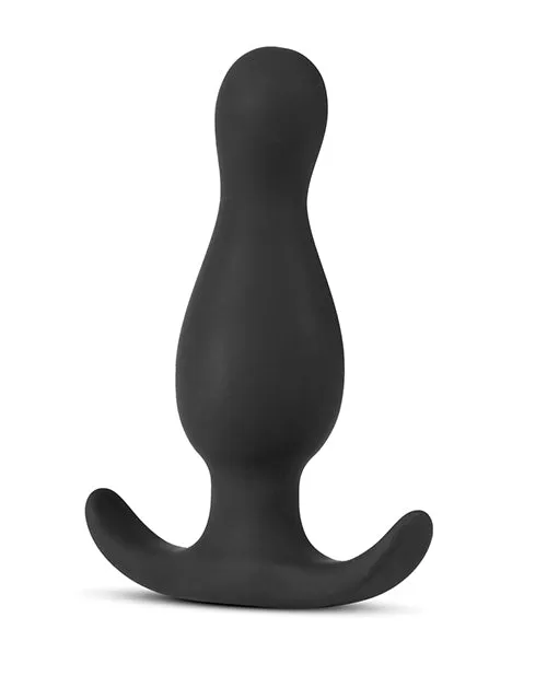 Blush Novelties Anal Adventures Platinum Curve Plug Black Anal