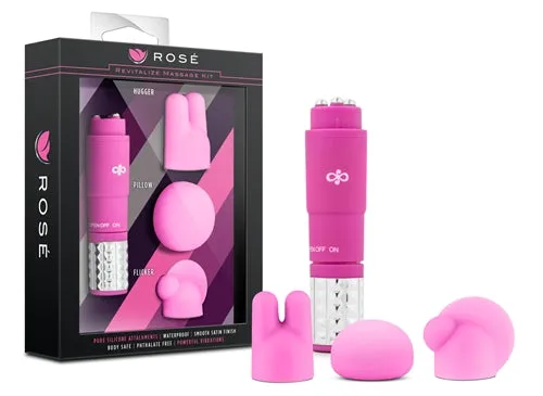 Blush Novelties Vibrators Rose Revitalize Massage Kit Pink