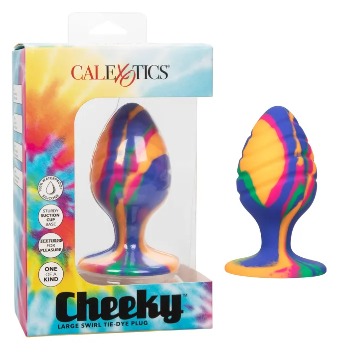 Cheeky Large Swirl Tie Dye Plug California Exotic Novelties Anal