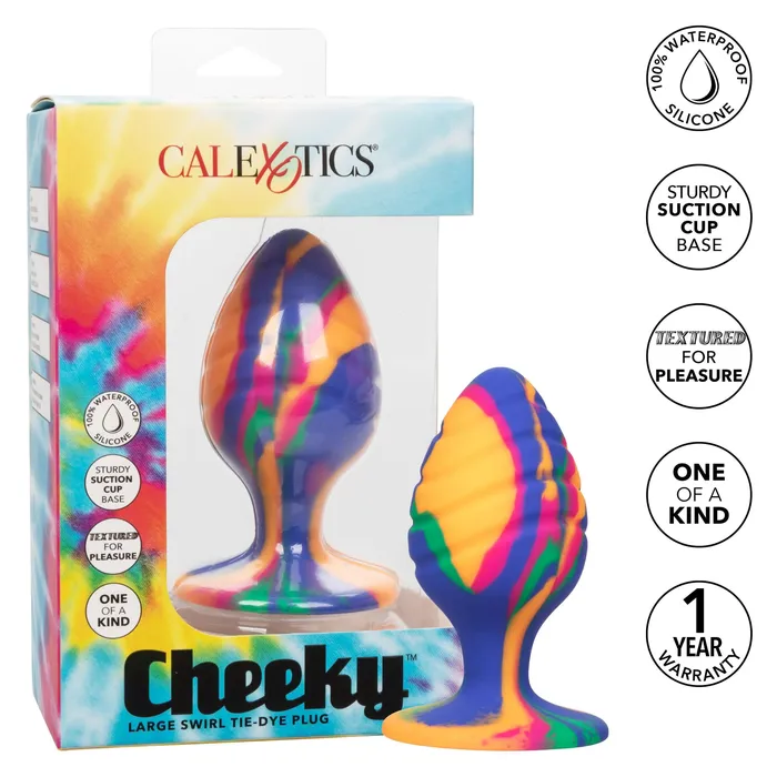 Cheeky Large Swirl Tie Dye Plug California Exotic Novelties Anal