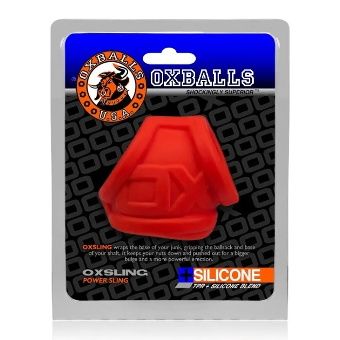 DUS Anal Oxballs Silicone Cocksling Red