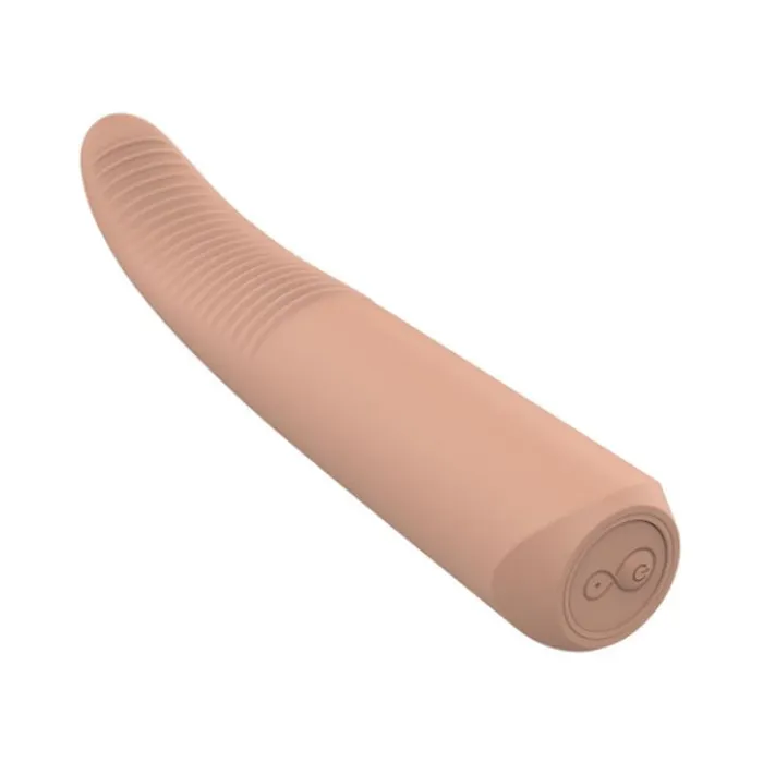 Female Sex Toys Dream Toys Nude Laurel Mini Travel Massager Flesh Brown