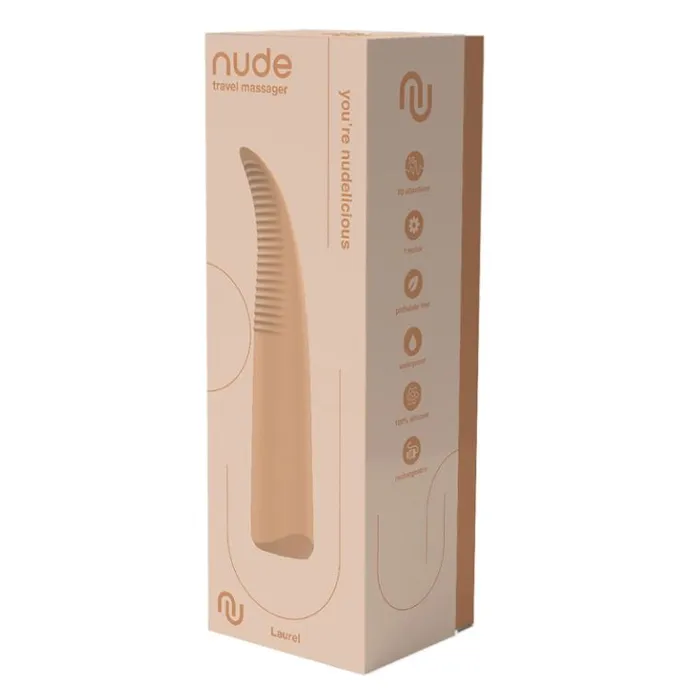 Female Sex Toys Dream Toys Nude Laurel Mini Travel Massager Flesh Brown