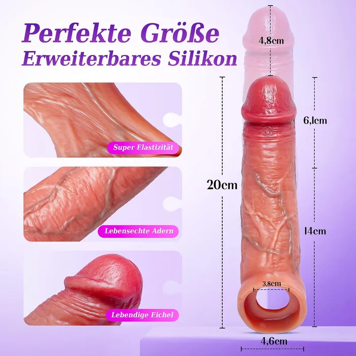 Female Sex Toys Electric Vibrator Realistic Dildo Sleeve Ring Mit APP SchwarzHautfarbe xeoxhoneyde