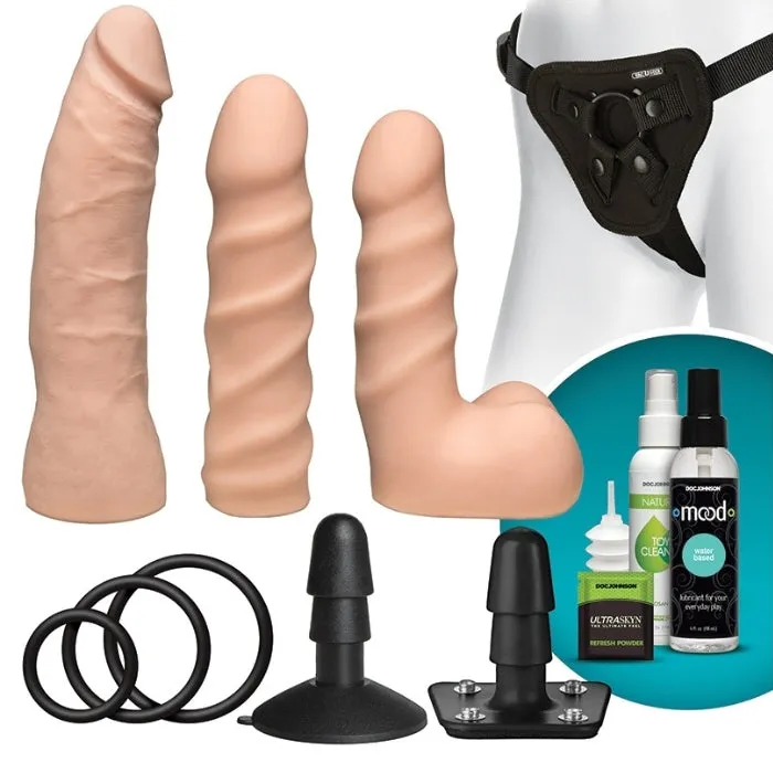 Female Sex Toys HOL Strap On Dual Density Starter Set Light