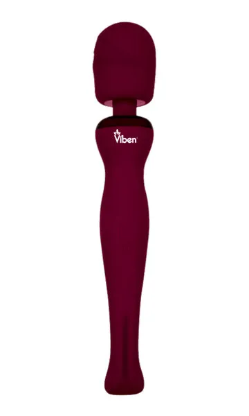 Female Sex Toys Viben Viben Sultry Intense Handheld Wand Massager in Ruby