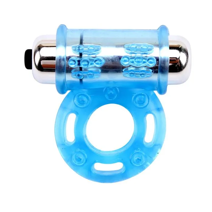 GK Power Vibrating Cock Ring Blue PAG Male Sex Toys