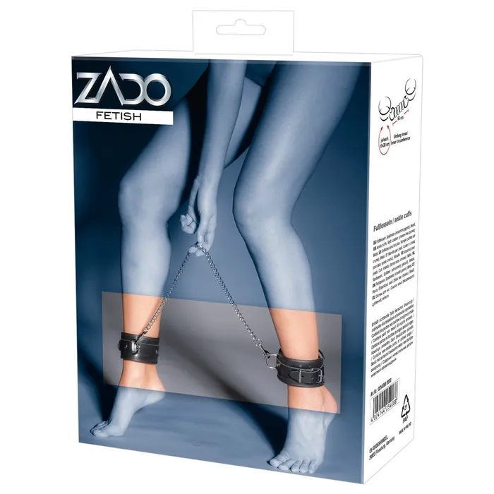 Leather And Chain Ankle Leg Restraint Zado Restraints