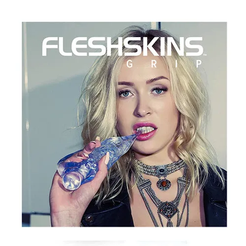 Male Sex Toys Fleshlight Fleshskins Grip Blue Ice With Case