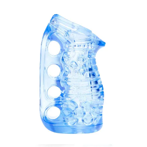 Male Sex Toys Fleshlight Fleshskins Grip Blue Ice With Case