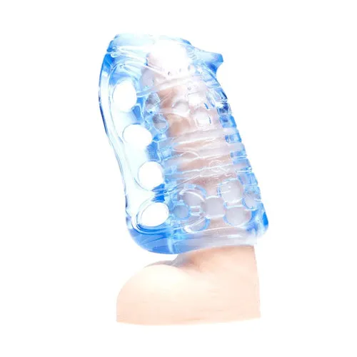 Male Sex Toys Fleshlight Fleshskins Grip Blue Ice With Case