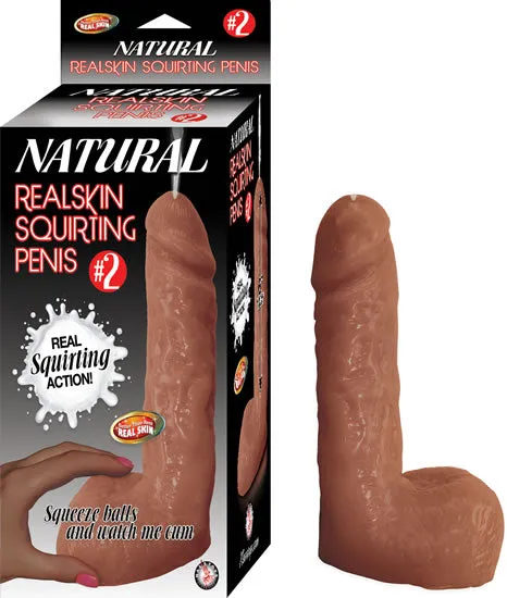 Male Sex Toys Nasstoys Natural Realskin Squirting Penis 2 Brown