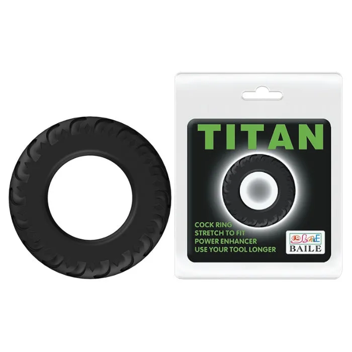 Male Sex Toys PRE Baile Silicone Cock Ring Black