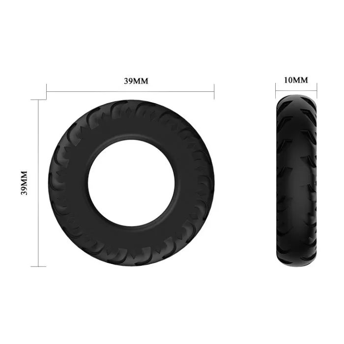 Male Sex Toys PRE Baile Silicone Cock Ring Black