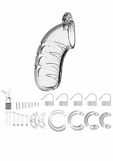 Mancage Chastity 45in Transparent Model 04 SHOTS AMERICA Male Sex Toys