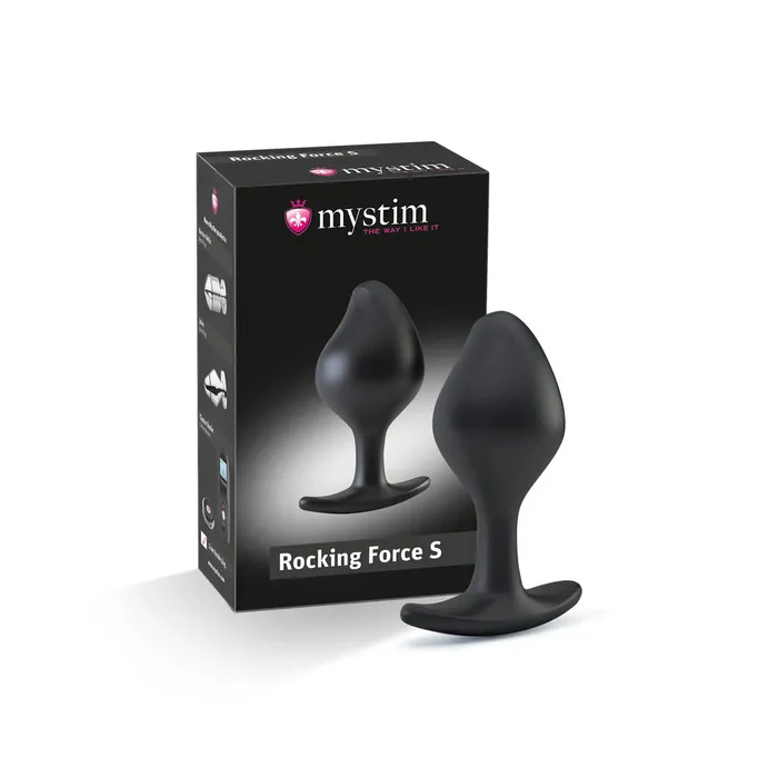 Mystim Rocking Force EStim Butt Plug Small Mystim Anal