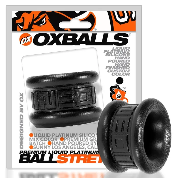 Oxballs Anal Oxballs Neo Stretch Rubbery Ballstretcher Short Black