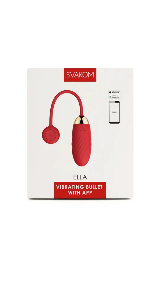 SVAKOM ELLA VIBRATING BULLET WITH APP RED SVAKOM Female Sex Toys