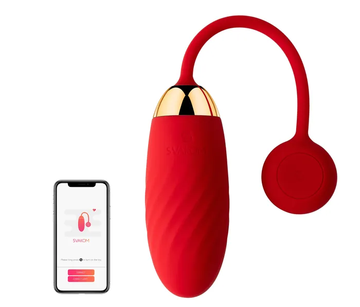 SVAKOM ELLA VIBRATING BULLET WITH APP RED SVAKOM Female Sex Toys