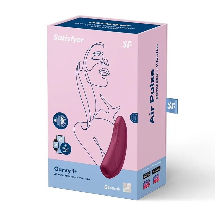 Vibrators Satisfyer Satisfyer Curvy 1 Plus AppEnabled Rose Red