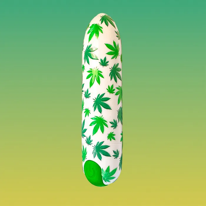 WEED 10 Function Rechargeable Bullet Vibrator 35 Inch KM Global Female Sex Toys