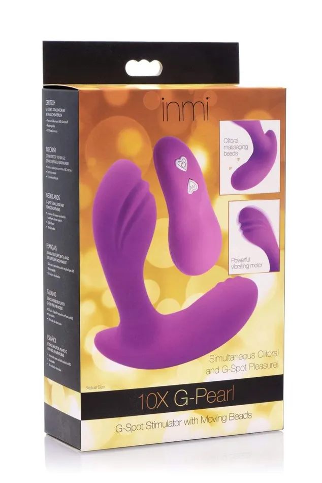 10x GPearl GSpot Stimulator With Moving Beads XR Brands inmi Female Sex Toys