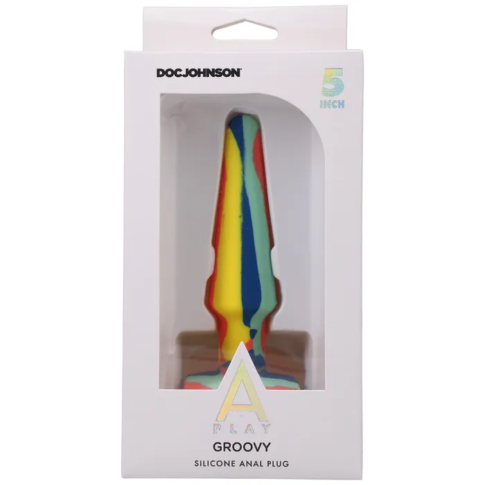 APlay Groovy Silicone Anal Plug 5 Inch Sunrise Doc Johnson Anal