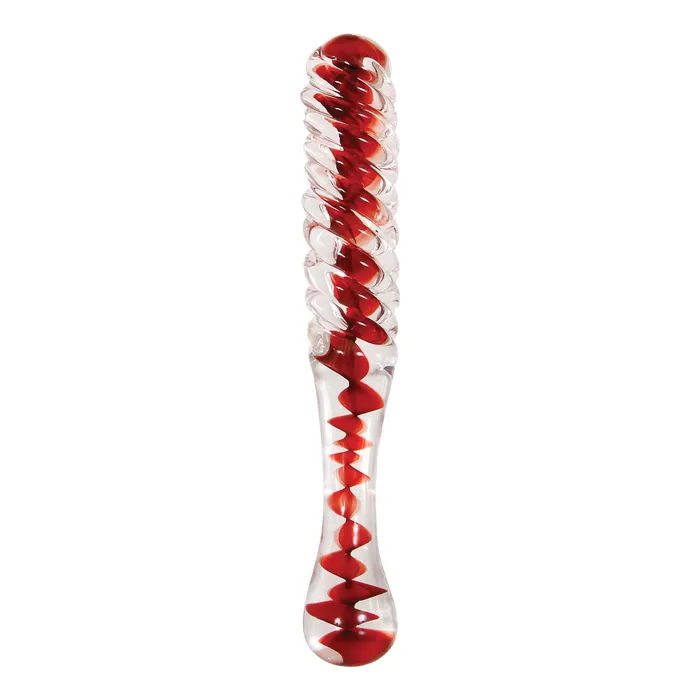 Adam and Eve Glass Dildo Eves Sweetheart Swirl Glass Dildo Dildos